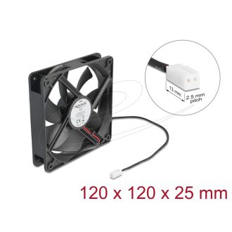   Delock Axiális ventilátor 5 V DC, 120 x 120 x 25 mm fekete (67292)
