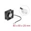 Delock Axiális ventilátor 12 V DC, 60 x 60 x 25 mm fekete (67295)