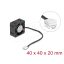 Delock Axiális ventilátor 24 V DC, 40 x 40 x 20 mm fekete (67299)