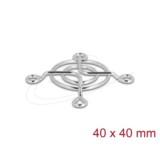Delock Szellőző rács 40 x 40 mm ezüst (67304)