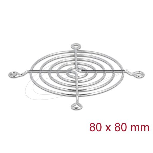 Delock Szellőző rács 80 x 80 mm ezüst (67306)