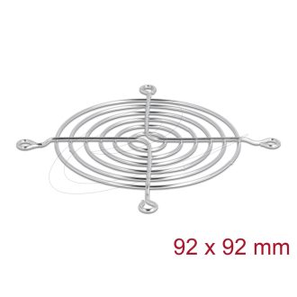Delock Szellőző rács 92 x 92 mm ezüst (67307)