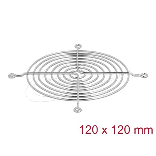 Delock Szellőző rács 120 x 120 mm ezüst (67308)