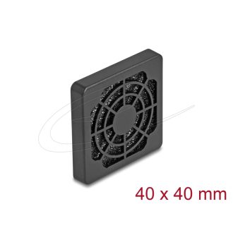   Delock Ventilátor rács porszűrővel 40 x 40 mm fekete (67309)