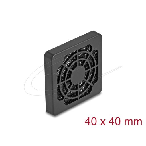 Delock Ventilátor rács porszűrővel 40 x 40 mm fekete (67309)