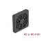Delock Ventilátor rács porszűrővel 40 x 40 mm fekete (67309)