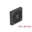Delock Ventilátor rács porszűrővel 40 x 40 mm fekete (67309)