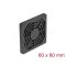 Delock Ventilátor rács porszűrővel 60 x 60 mm fekete (67310)