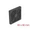 Delock Ventilátor rács porszűrővel 80 x 80 mm fekete (67311)