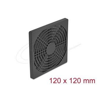   Delock Ventilátor rács porszűrővel 120 x 120 mm fekete (67313)