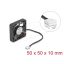 Delock Axiális ventilátor 12 V DC, 50 x 50 x 10 mm fekete (67314)