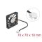 Delock Axiális ventilátor 12 V DC, 70 x 70 x 10 mm fekete (67315)