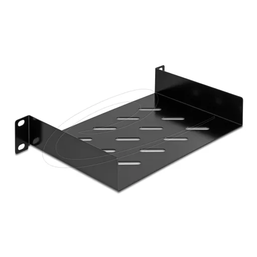 Delock 10 -os polc 1U szellőzőnyílásokkal, legfeljebb 150 mm mély hálózati szekrényhez, max. 25 kg teherbírással (67317)