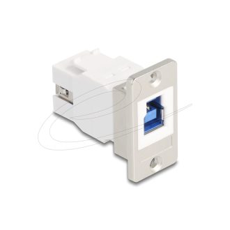   Delock Panelre szerelhető USB 5 Gbps B-típusú anya - USB A-típusú anya kúpos (67337)