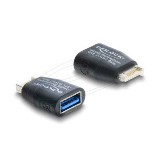   Delock Adapter USB 5 Gbps E típusú B kulcsos   USB 5 Gbps A típusú aljzat (67340)
