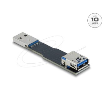   Delock USB 10 Gbps adapter USB A-típusú aljzat   dugós csatlakozó, egyenes kialakítású (67420)