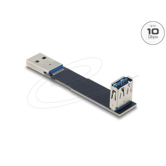  Delock USB 10 Gbps adapter USB A-típusú aljzat   dugó csatlakozó, 90 -ban hajlított (67423)