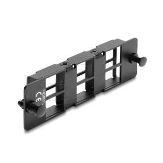   Delock Adapterpanel Keystone modulokhoz, 6 portos, fekete (67508)