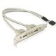 Delock Slot konzol 1x belső USB 10 tűs > 2x USB2.0 külső (71000)