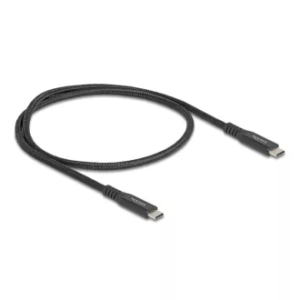   Delock USB 20 Gbps kábel USB Type-C  apa - apa PD 3.0 100 W E-Marker 0,5 m fekete fém (80023)