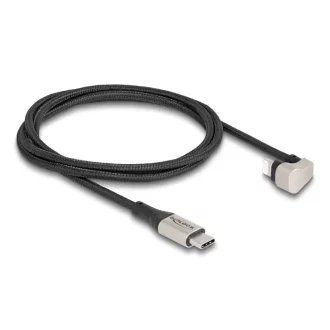   Delock Adat- és töltőkábel USB Type-C  - Lightning  iPhone  és iPad  180 -ban hajlított 1 m Mfi (80025)