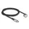 Delock Adat- és töltőkábel USB Type-C  - Lightning  iPhone  és iPad  180 -ban hajlított 1 m Mfi (80025)