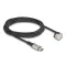 Delock Adat- és töltőkábel USB Type-C  - Lightning  iPhone  és iPad  180 -ban hajlított 2 m Mfi (80026)