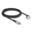 Delock Adat- és töltőkábel USB Type-C  - Lightning  iPhone  és iPad  180 -ban hajlított 2 m Mfi (80026)