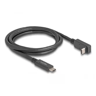   Delock USB 10 Gbps kábel USB Type-C  apa   USB Type-C  apa, ívelt felfelé / lefelé, 1 m 4K PD 60 W E-Marker (80034)