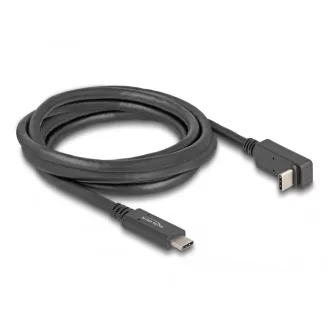   Delock USB 5 Gbps kábel USB Type-C  apa   USB Type-C  apa, ívelt felfelé / lefelé, 2 m 4K PD 60 W E-Marker (80035)