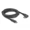 Delock USB 5 Gbps kábel USB Type-C  apa   USB Type-C  apa, ívelt bal / jobb, 2 m 4K PD 60 W E-Marker (80038)