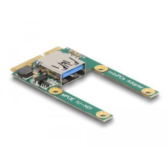  Delock Mini PCIe I/O 1 x A-típusú USB 2.0-s csatlakozó (teljes méret/fél méret) (80039)
