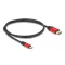 Delock USB Type-C  - DisplayPort kábel (DP Alt Mode) 8K 30 Hz-hez HDR funkcióval 1 m piros (80092)