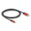 Delock USB Type-C  - DisplayPort kábel (DP Alt Mode) 8K 30 Hz-hez HDR funkcióval 2 m piros (80093)