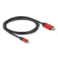 Delock USB Type-C  - HDMI kábel (DP Alt Mode) 8K 60 Hz-hez HDR funkcióval 2 m piros (80096)