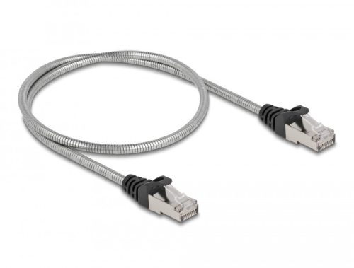 Delock RJ45, fém borítású kábel Cat.6A U/FTP, 0,5 méter