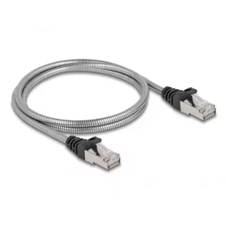   Delock RJ45, fém borítású kábel Cat.6A U/FTP, 1 méter (80108)
