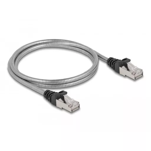 Delock RJ45, fém borítású kábel Cat.6A U/FTP, 1 méter (80108)