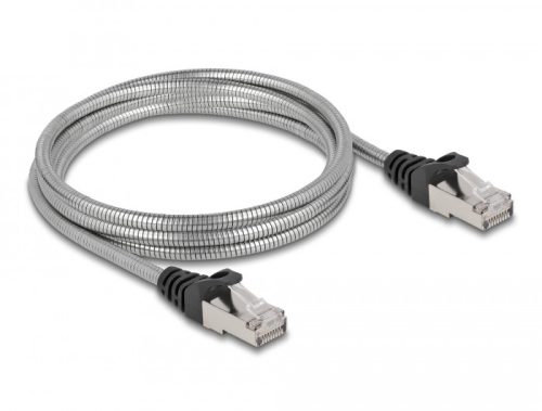 Delock RJ45, fém borítású kábel Cat.6A U/FTP, 2 méter