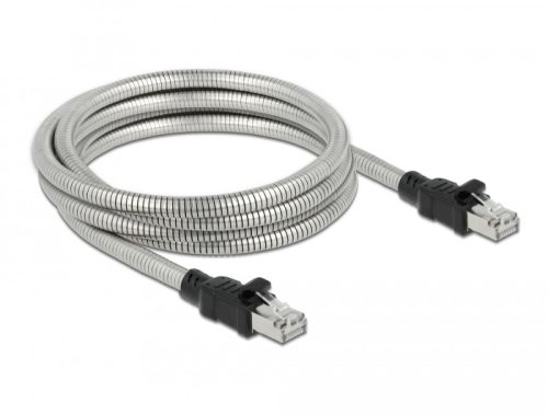 Delock RJ45, fém borítású kábel Cat.6A U/FTP, 5 méter (80111)