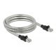 Delock RJ45, fém borítású kábel Cat.6A U/FTP, 5 méter (80111)