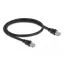 Delock Hálózati kábel RJ45 Cat.6A F/UTP belső fém köpeny 0,5 m (80112)