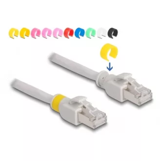   Delock Színes klipszes hálózati kábel RJ45 Cat.6A S/FTP 0,5 m (80117)