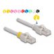 Delock Színes klipszes hálózati kábel RJ45 Cat.6A S/FTP 0,5 m