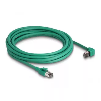   Delock RJ45 Hálózati kábel PROFINET SF/UTP 90  hajlított 3 m zöld (80124)