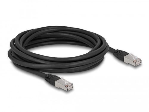 Delock RJ45 hálózati kábel Cat.6A S/FTP PE kültéri 1 m fekete (80126)
