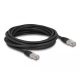 Delock RJ45 hálózati kábel Cat.6A S/FTP PE kültéri 1 m fekete (80126)