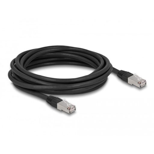 Delock RJ45 hálózati kábel Cat.6A S/FTP PE kültéri 20 m fekete (80132)