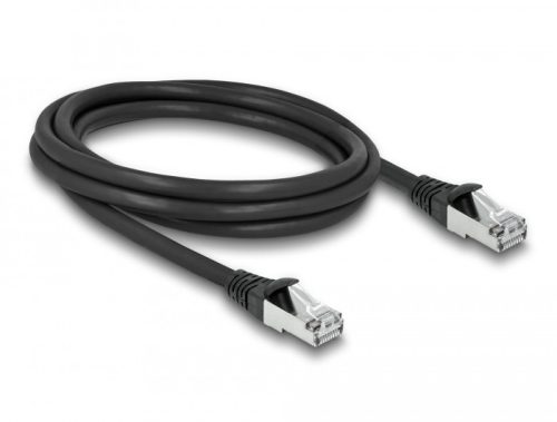 Delock RJ45 hálózati kábel Cat.6A S/FTP PUR kültéri 2 m fekete (80135)