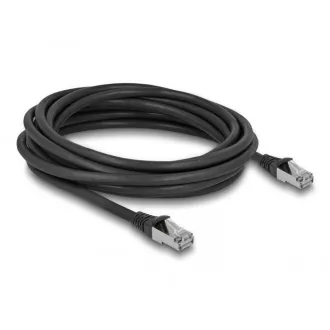   Delock RJ45 hálózati kábel Cat.6A S/FTP PUR kültéri 3 m fekete (80136)